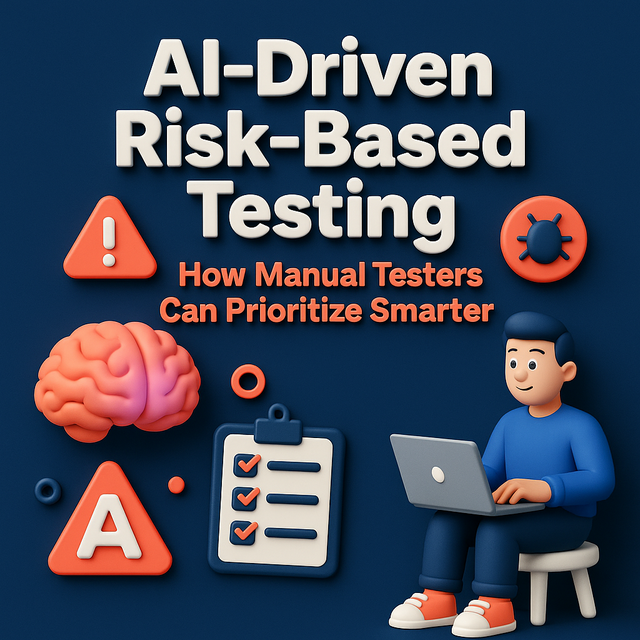 Hero image showing AI helping a manual tester prioritize test cases